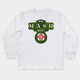 Retro MASH Logo Kids Long Sleeve T-Shirt